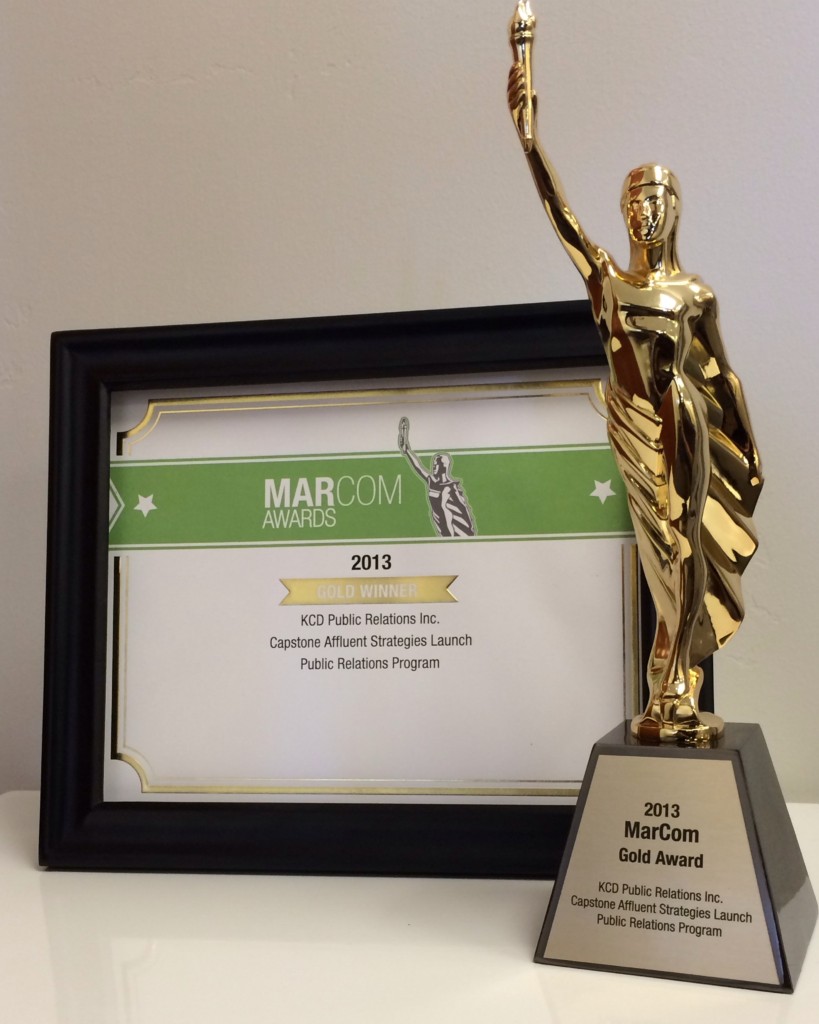MarCom Award statue