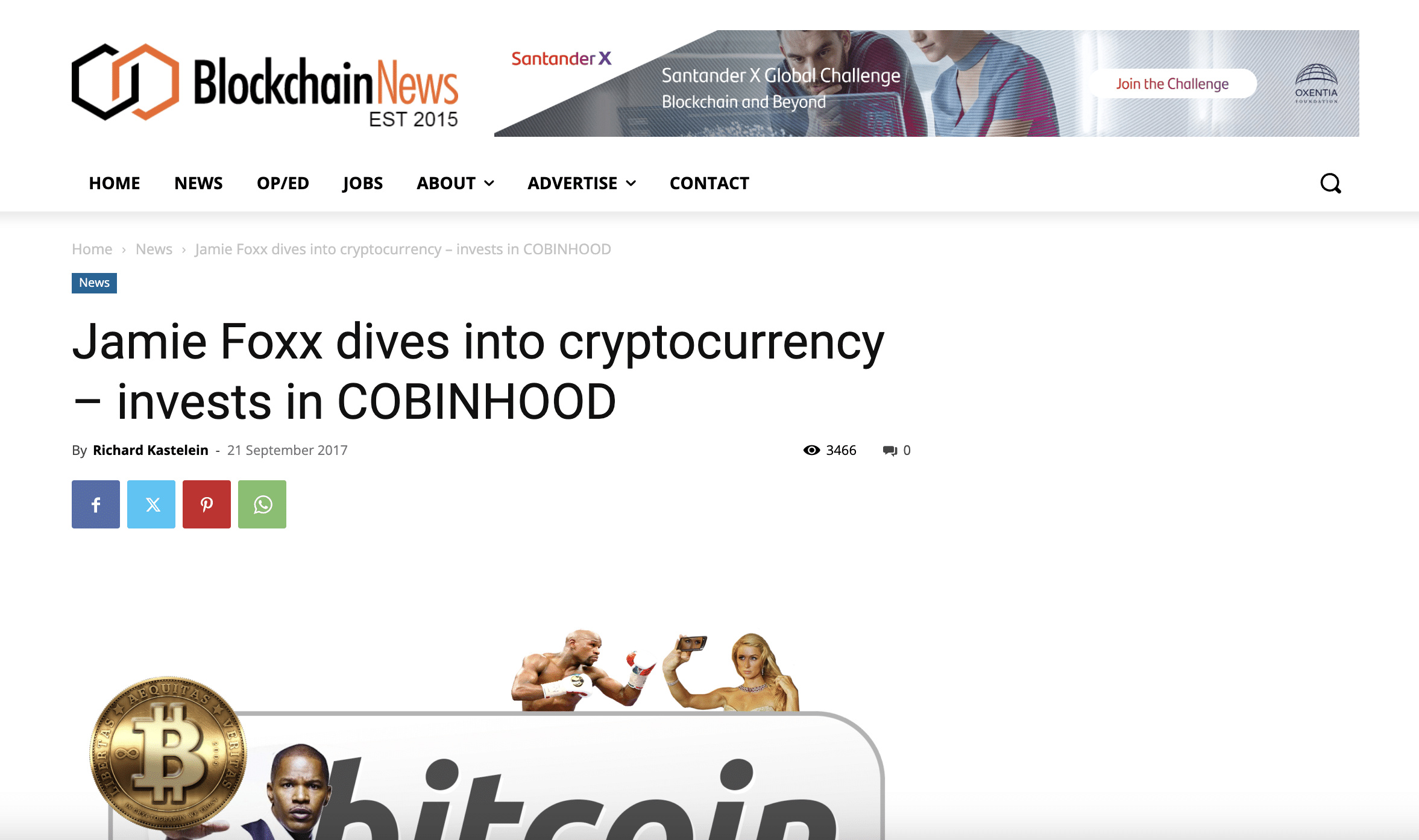 An article on BlockchainNews