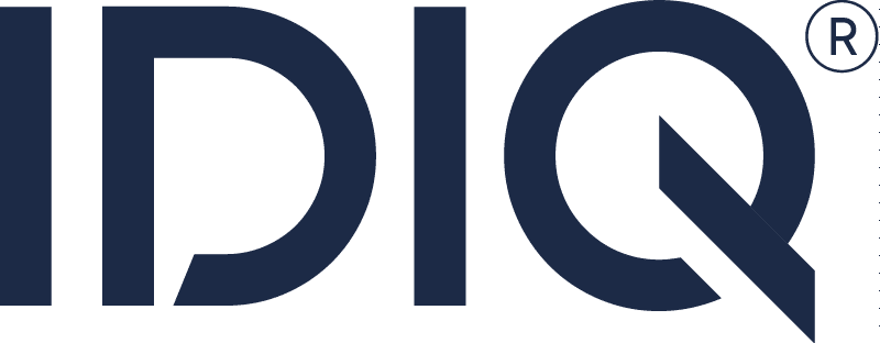 IDIQ logo in dark blue