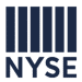 nyse logo in dark blue